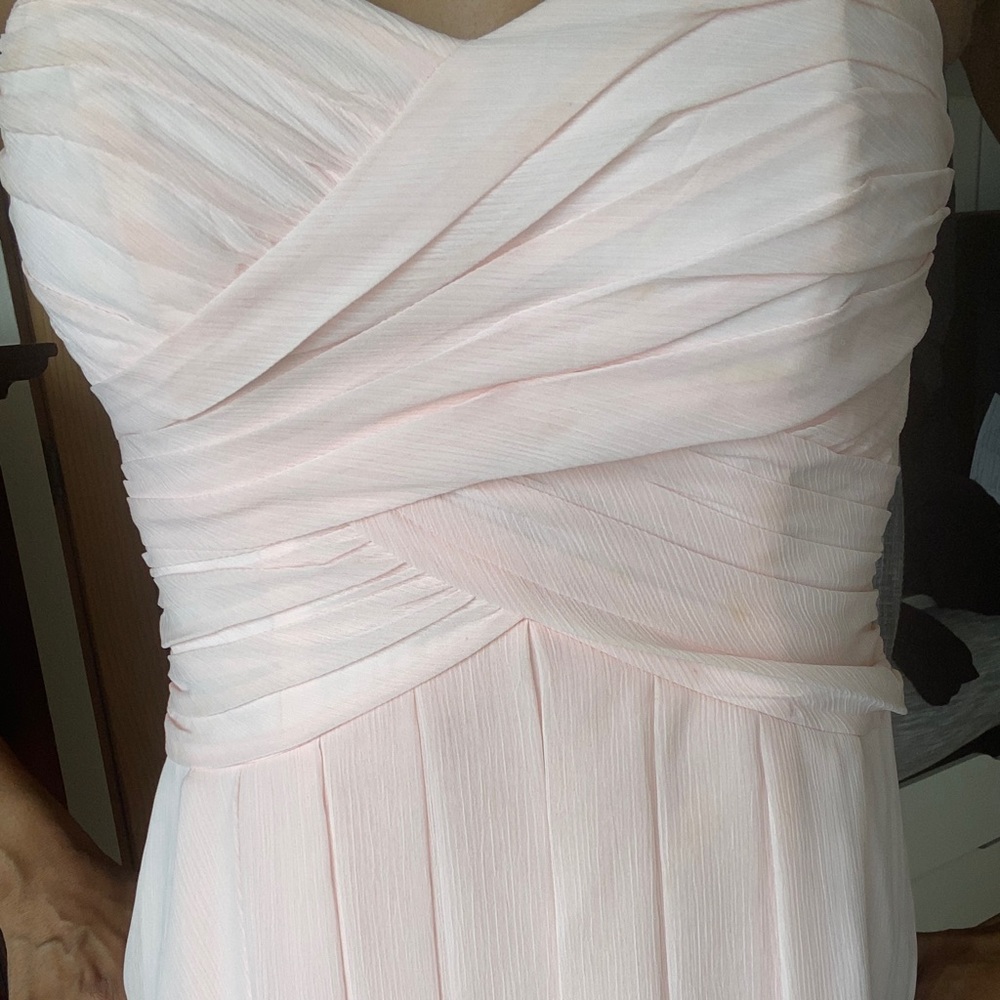 Blush knee length pleated dress - Picture 4 of 5